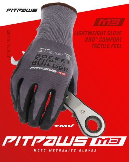 Tmv Pitpaws Gloves Black "Rocket Ship Builder" M