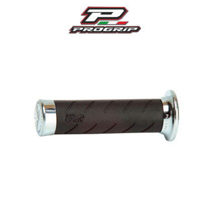 Progrip Tupet 862 Custom Cruiser Musta/Kromi, 22/25Mm